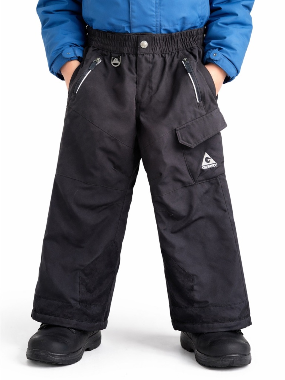 Gerry Kids Snow Pants XS 5/6 Black Insulated Ski Snowboard Waterproof